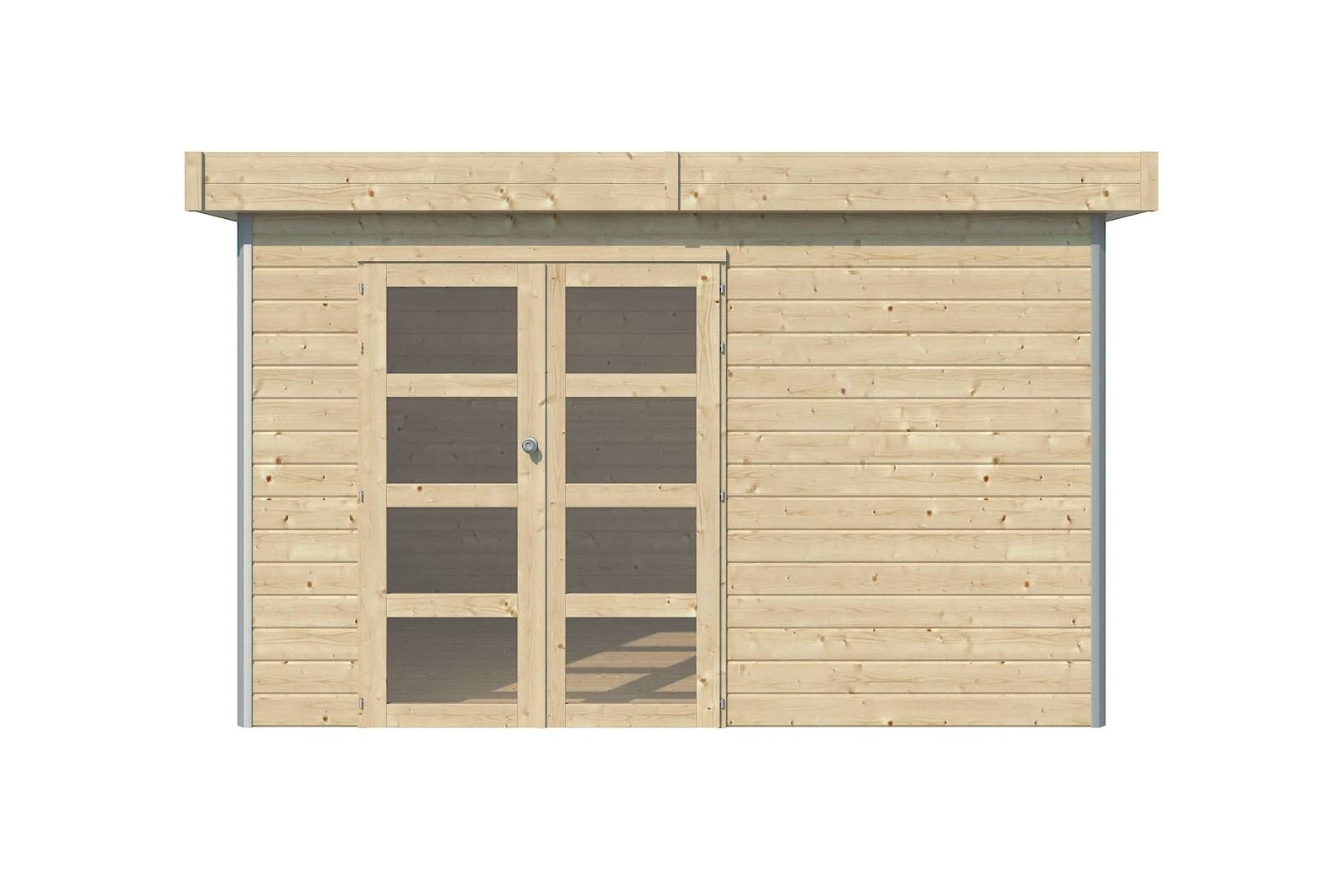 Woodlands Blokhut Misaka met Aluminium Hoekprofiel 355 x 295 cm - Afbeelding 1